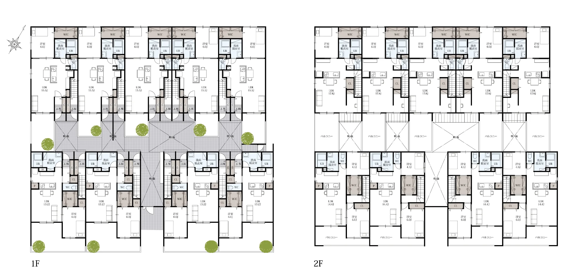 1F・2F 間取り図