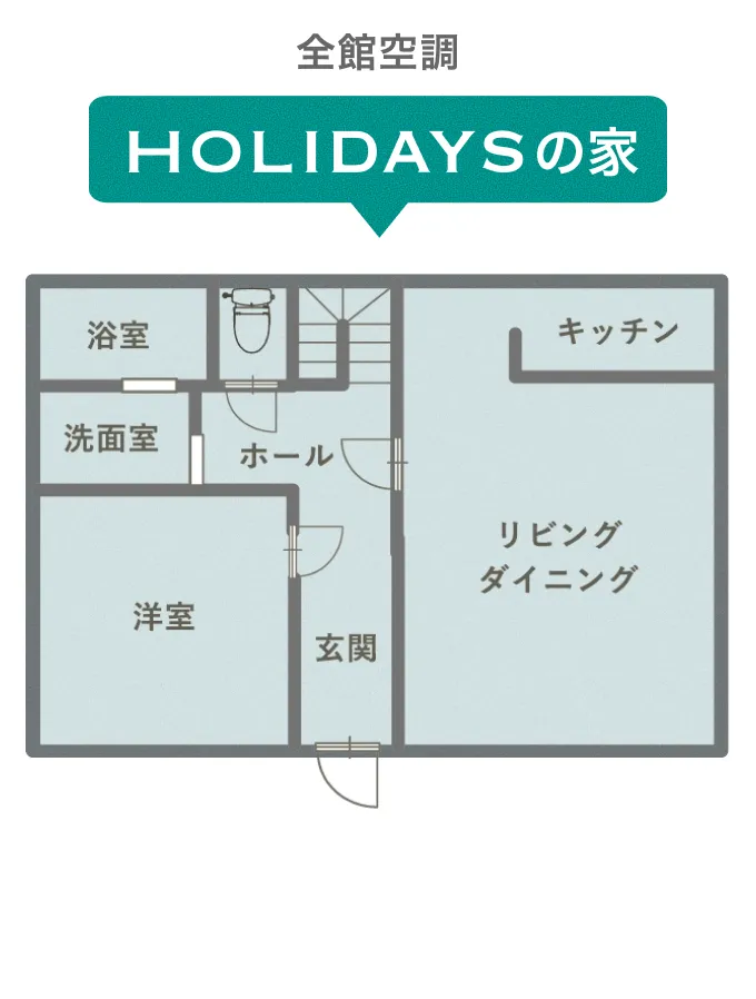 HOLIDAYSの全館空調