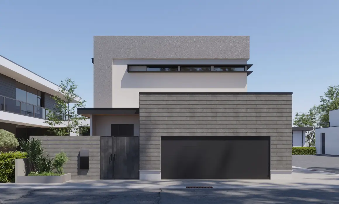 アウトリビングと繋がる開放感溢れるモダンリビング